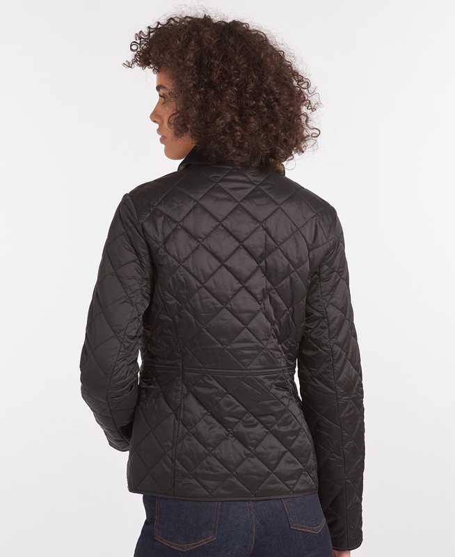 Barbour Steppjacke Deveron Women's Quilted Jackets Black | QVIK-31486