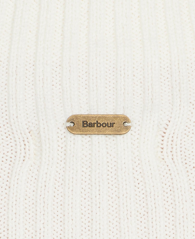 Barbour Stitch Guernsey Cape Women's Sweaters Cream | FXTN-08135