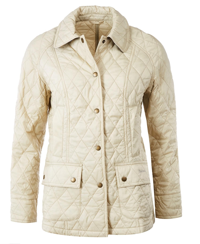 Barbour Summer Beadnell Women's Quilted Jackets Cream | LKEI-39416