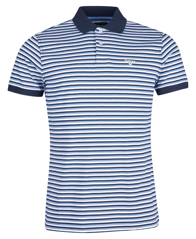 Barbour Swinden Men's Polo shirts Blue | PZNB-90562