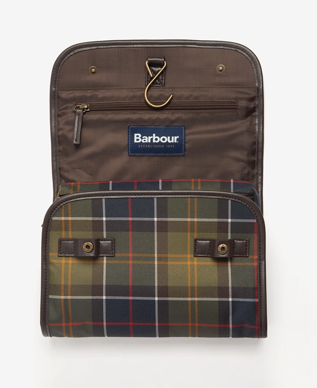 Barbour Tartan Hanging Washbag Men's Bags Multicolor | TLSP-59372