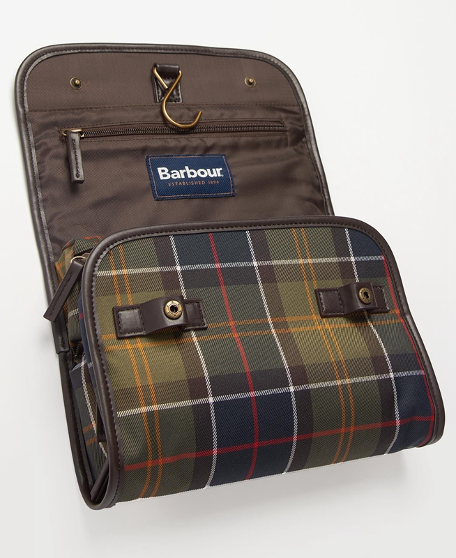 Barbour Tartan Hanging Washbag Men's Bags Multicolor | TLSP-59372