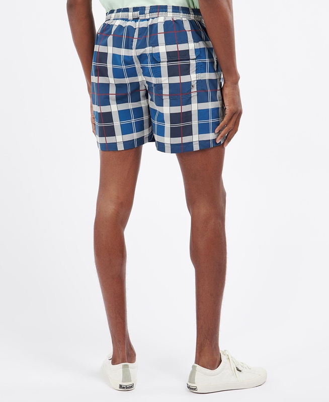 Barbour Tartan Swim Men's Pants Navy | LPRS-23905