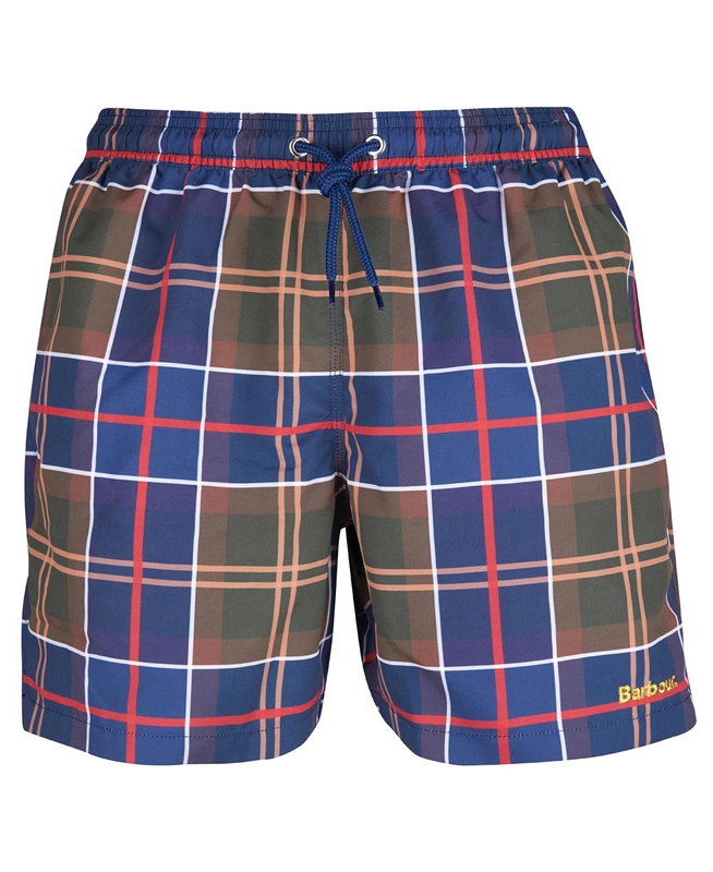 Barbour Tartan Swim Men's Pants Red | VGAP-31486