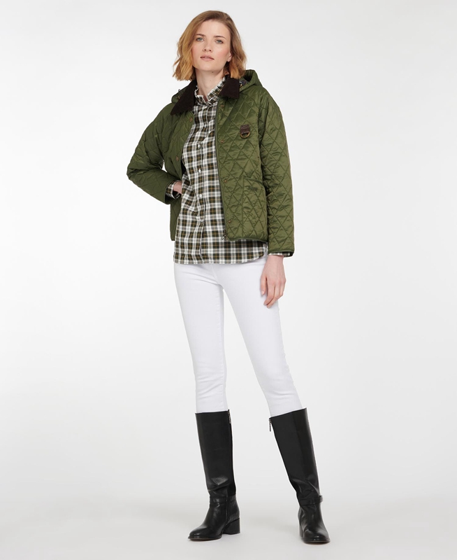 Barbour Tobymory Women's Quilted Jackets Green | BOYE-84537