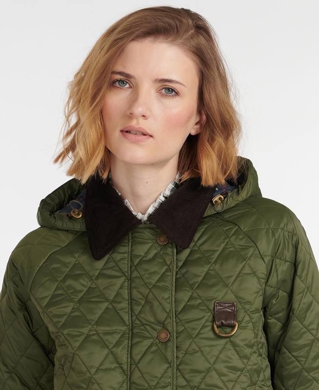 Barbour Tobymory Women's Quilted Jackets Green | BOYE-84537