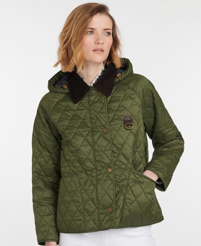 Barbour Tobymory Women's Quilted Jackets Green | BOYE-84537