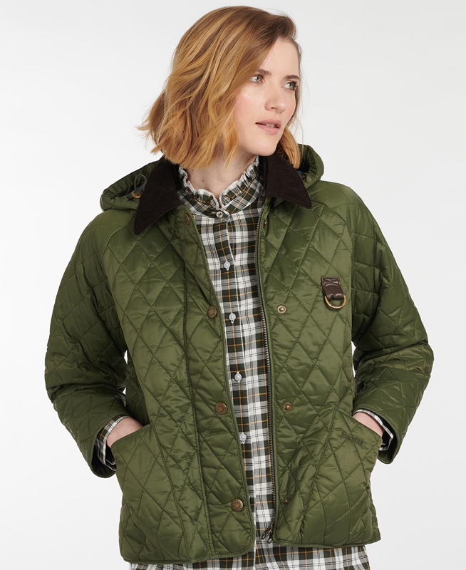 Barbour Tobymory Women's Quilted Jackets Green | BOYE-84537