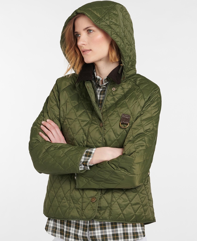 Barbour Tobymory Women\'s Quilted Jackets Green | BOYE-84537