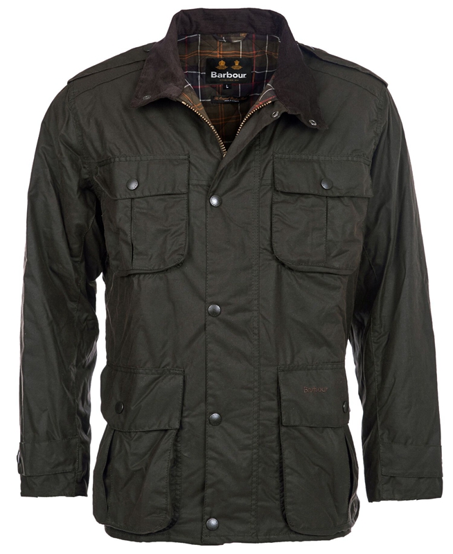 Barbour Trooper Men's Waxed Jackets Olive | WSNU-36904