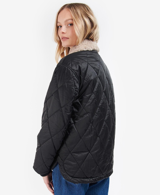 Barbour Vaila Women's Quilted Jackets Black | BSGL-46210