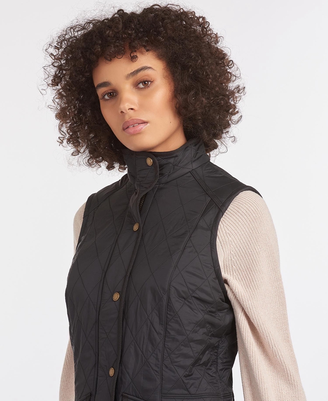 Barbour Weste Cavalry Women's Vest Black | WPKX-51048