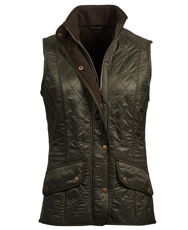 Barbour Weste Cavalry Women's Vest Green | SRZX-09458