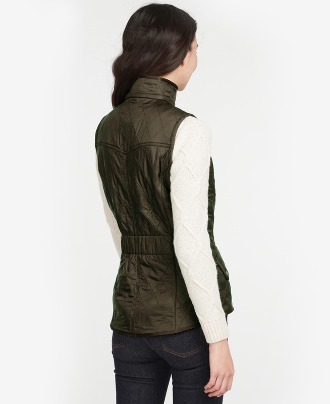 Barbour Weste Cavalry Women's Vest Green | SRZX-09458