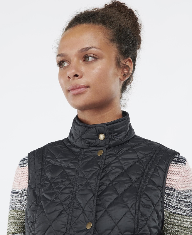 Barbour Weste Otterburn Women's Vest Black | KEAT-01839