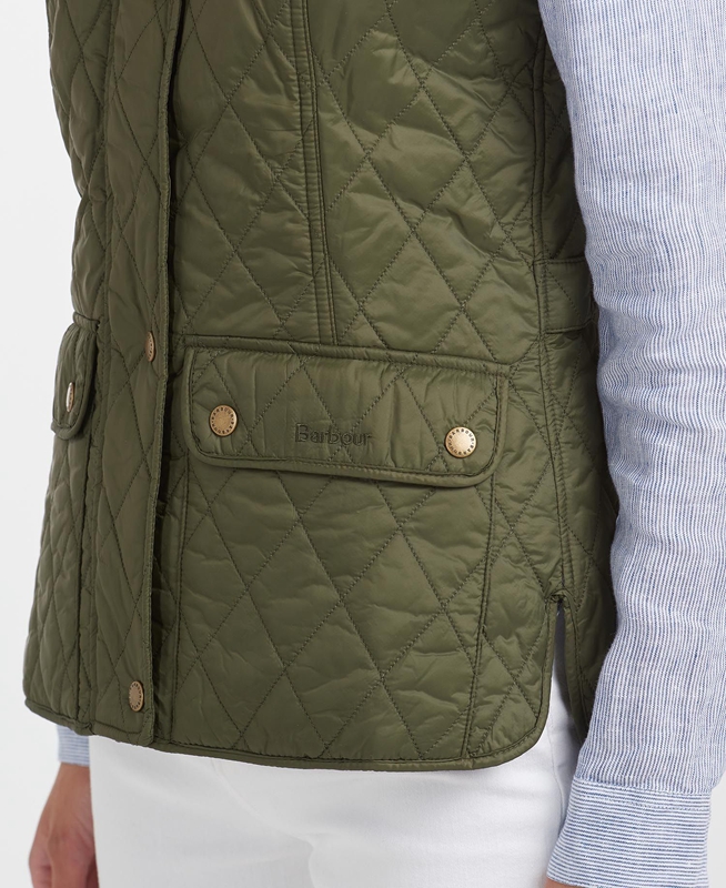 Barbour Weste Otterburn Women's Vest Olive | RFVY-40817