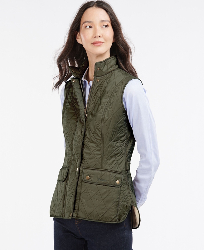 Barbour Weste Wray Women\'s Vest Green | AWUB-35219