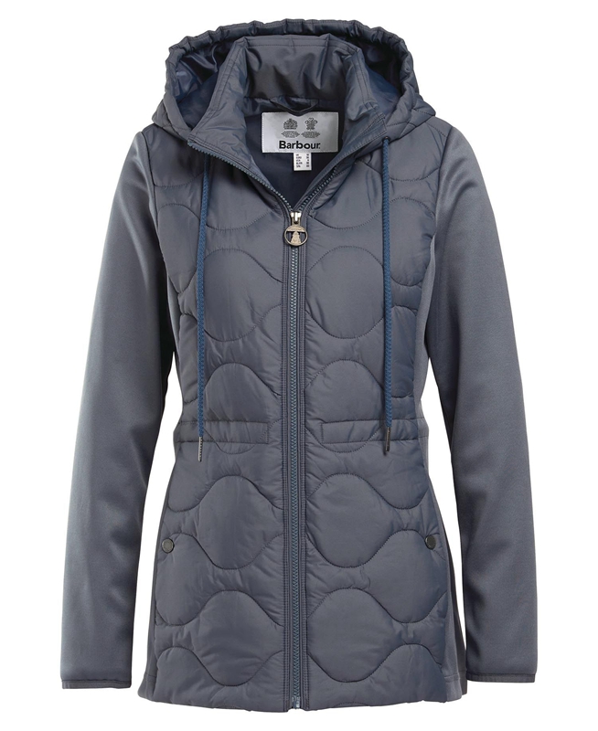 Barbour Willowherb Quilted Women's Sweatshirts Grey | IUDH-06397