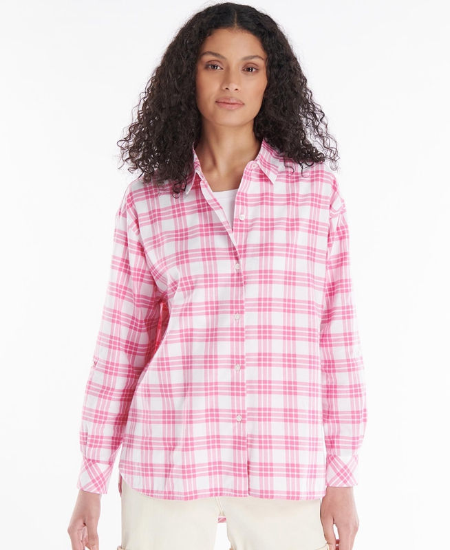 Barbour Willowherb Women's Shirts Pink | BVMH-36852