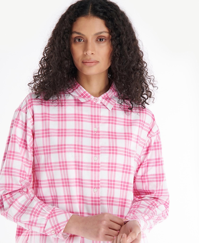 Barbour Willowherb Women's Shirts Pink | BVMH-36852