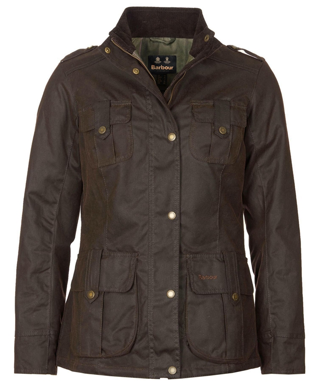 Barbour Winter Defence Women's Waxed Jackets Brown | ISNC-61240