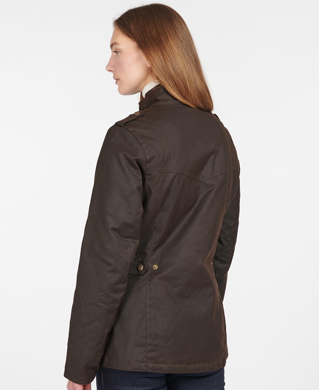 Barbour Winter Defence Women's Waxed Jackets Brown | ISNC-61240