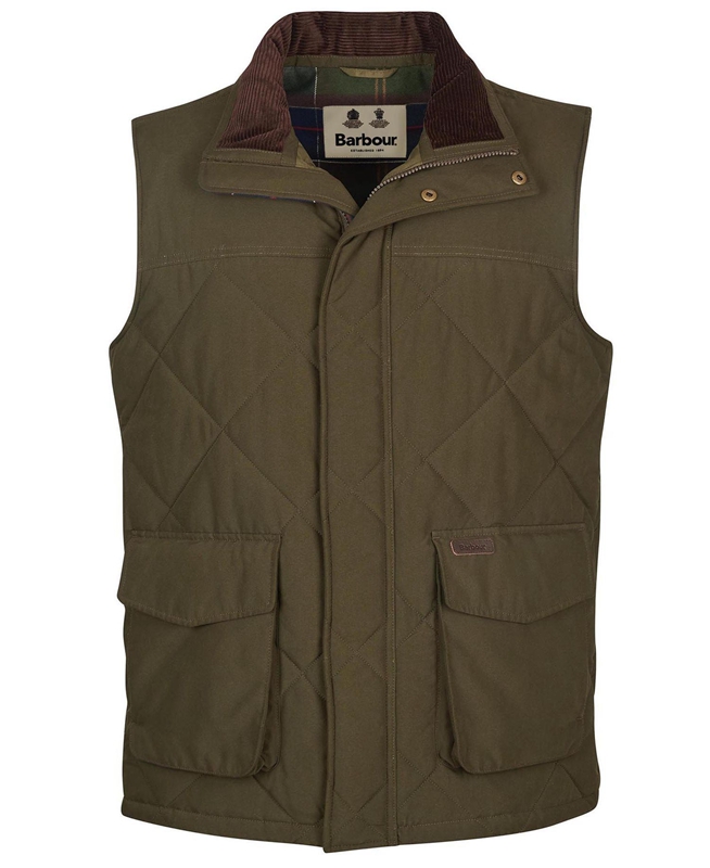 Barbour Winterdale Men's Vest Olive | MNEH-47658