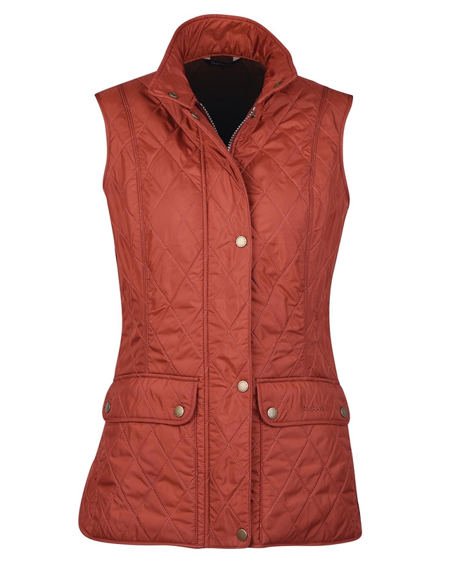 Barbour Wray Women's Vest Red | VNEA-96342