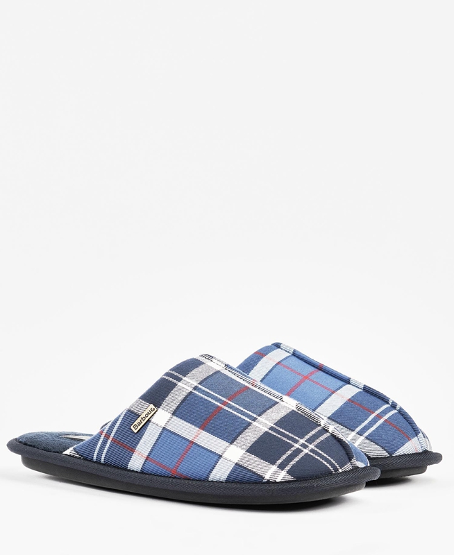 Barbour Young Men's Slippers Blue | PRDL-08451