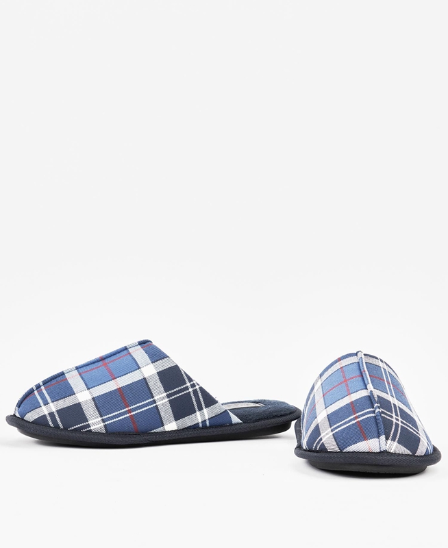 Barbour Young Men's Slippers Blue | PRDL-08451