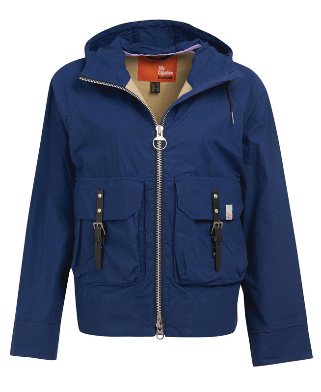 Barbour x Ally Capellino Tip Women's Casual Jackets Navy | RAVY-07396