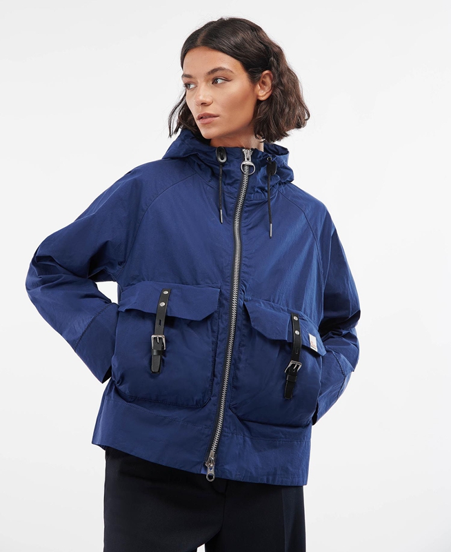 Barbour x Ally Capellino Tip Women's Casual Jackets Navy | RAVY-07396